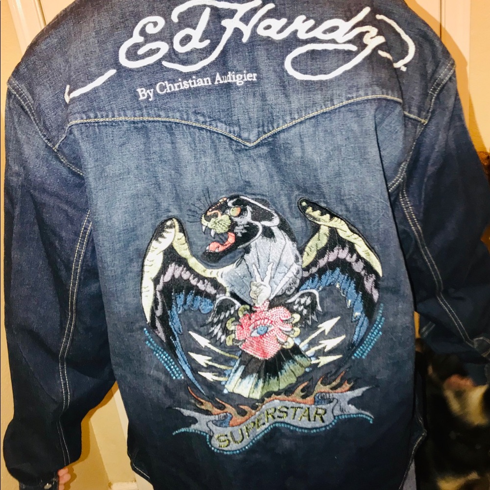 Men’s Ed Hardy denim shirt